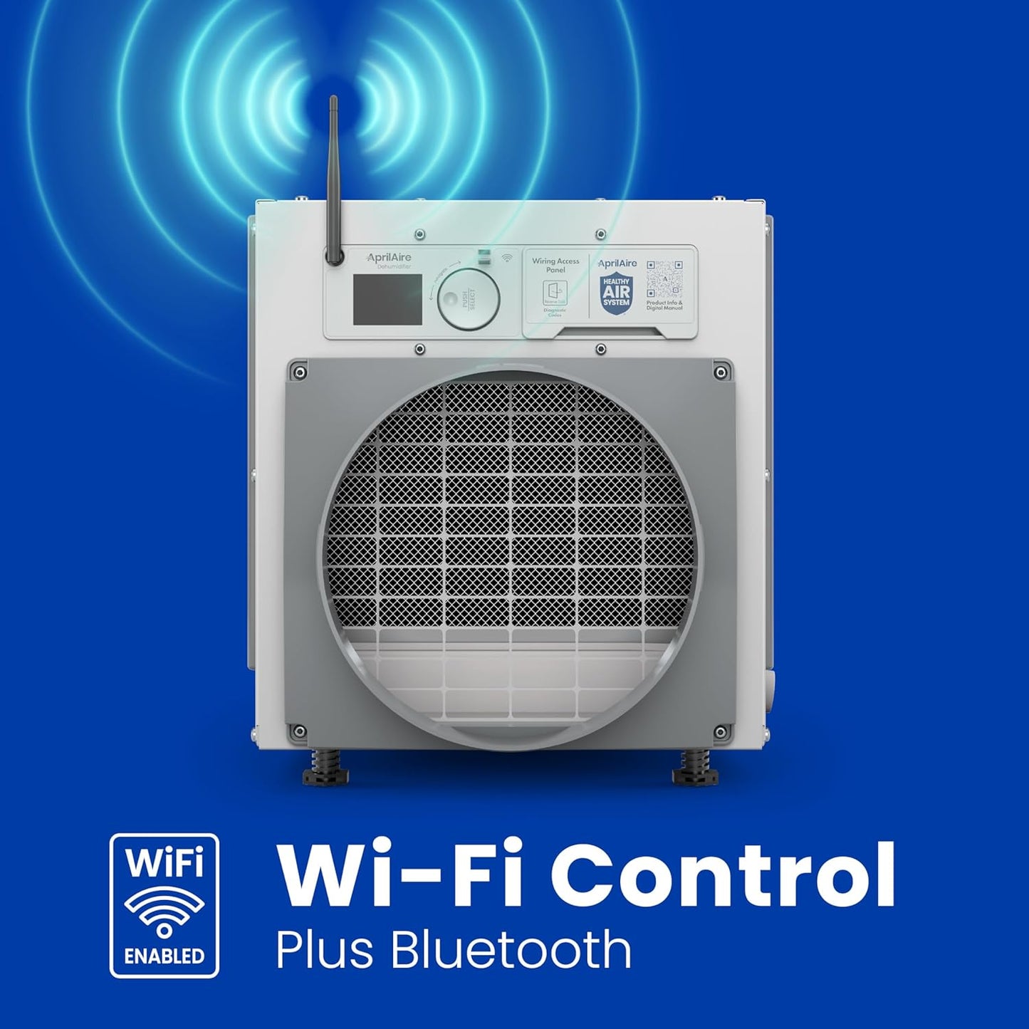 Aprilaire E100W - Wi-Fi Enabled Whole House Dehumidifier, 100 Pints