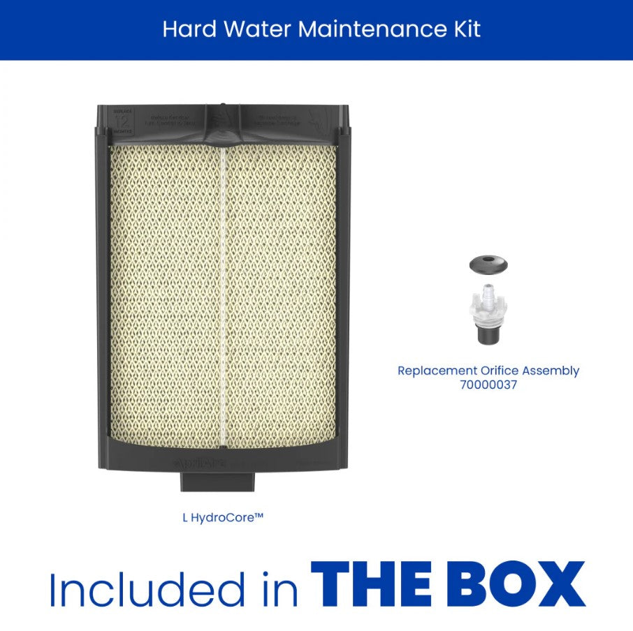 AprilAire HYDRLH Hard Water Maintenance Kit for 720 Series Humidifiers With L HydroCore Water Panel Cartridge and Replacement Orifice