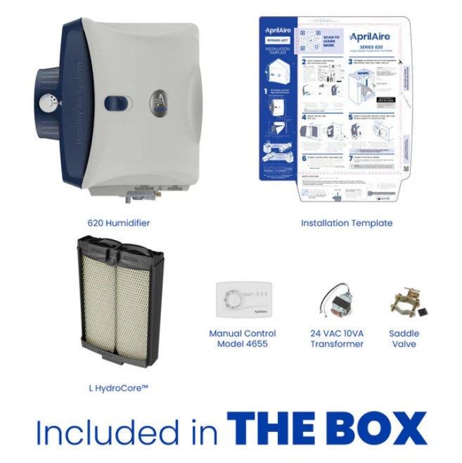 Aprilaire 620M - Whole House Large Bypass Humidifier, Manual