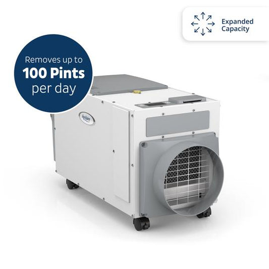 Aprilaire E100C - 100 Pint Professional-Grade Dehumidifier With Casters